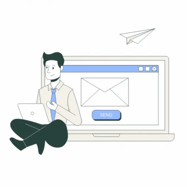 Email Marketing Man Animated Design